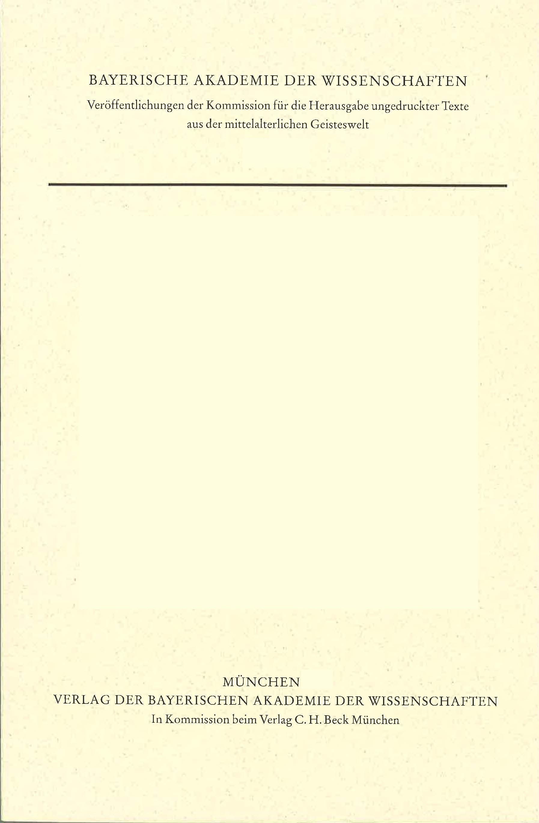 Cover: Kilwardby, Robert / Gössmann, Elisabeth, Quaestiones in librum tertium Sententiarum
