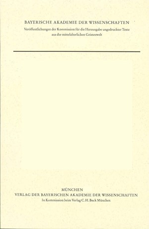 Cover: Robert Kilwardby, Quaestiones in librum quartum Sententiarum