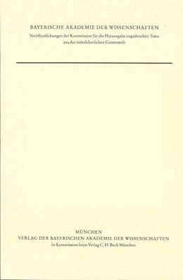 Abbildung von Kilwardby, Robert / Haverling, Gerd | Quaestiones in quattuor libros Sententiarum, Appendix: Tabula ordine alphabeti contexta (cod. Worcester F 43) | 1. Auflage | 1995 | Band 19 | beck-shop.de