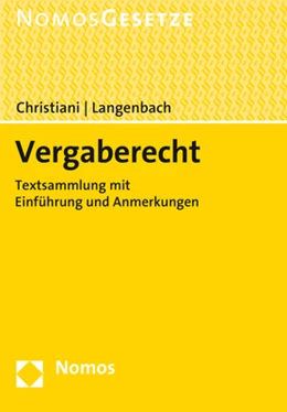 Abbildung von Christiani / Langenbach | Vergaberecht | 1. Auflage | 2017 | beck-shop.de