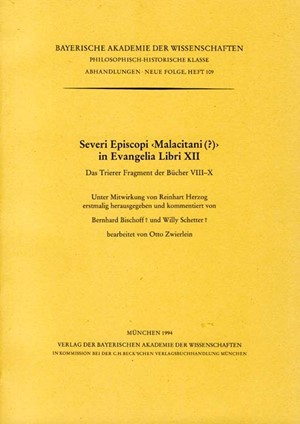 Cover: , Severi Episcopi Malacitani in Evangelia Libri XII