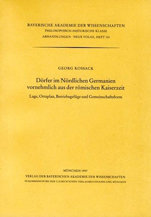 Cover: , Dörfer im Nördlichen Germanien vornehmlich aus der römischen Kaiserzeit