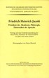 Cover: Henrich, Dieter, Friedrich Heinrich Jacobi Präsident der Akademie, Philosoph, Theoretiker der Sprache