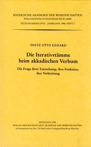 Cover: , Die Iterativstämme beim akkadischen Verbum