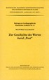 Cover: Ullmann, Manfred, Zur Geschichte des Wortes barid 'Post'