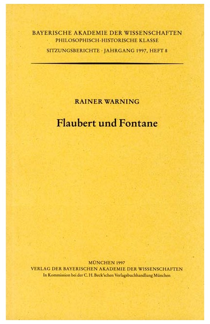 Cover: , Flaubert und Fontane