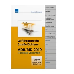 Abbildung von Gefahrgutrecht Straße/Schiene ADR/RID 2017 inkl. nationaler Vorschriften | 1. Auflage | 2017 | beck-shop.de