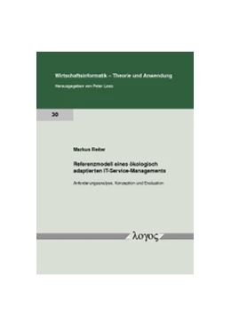 Abbildung von Reiter | Referenzmodell eines ökologisch adaptierten IT-Service-Managements | 1. Auflage | 2017 | 30 | beck-shop.de