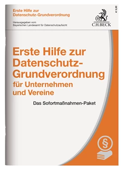 Abbildung von Erste Hilfe zur Datenschutz-Grundverordnung für Unternehmen und Vereine | 1. Auflage | 2017 | beck-shop.de