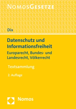 Abbildung von Dix | Datenschutz und Informationsfreiheit | 2. Auflage | 2018 | beck-shop.de