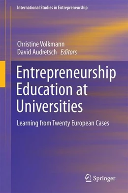 Abbildung von Volkmann / Audretsch | Entrepreneurship Education at Universities | 1. Auflage | 2017 | beck-shop.de