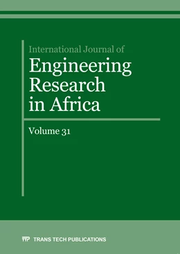 Abbildung von International Journal of Engineering Research in Africa Vol. 31 | 1. Auflage | 2017 | Volume 31 | beck-shop.de