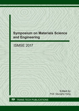 Abbildung von Hong | Symposium on Materials Science and Engineering | 1. Auflage | 2017 | Volume 744 | beck-shop.de