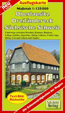 Abbildung von Ausflugskarte Oberlausitz, Dreiländereck, Sächsische Schweiz | 2. Auflage | 2017 | beck-shop.de