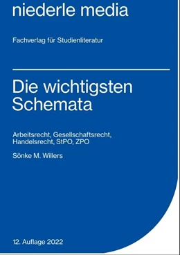 Abbildung von Willers | Die wichtigsten Schemata | 7. Auflage | 2022 | beck-shop.de