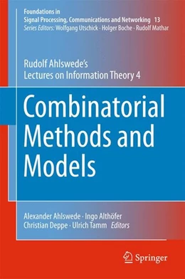 Abbildung von Ahlswede / Althöfer | Combinatorial Methods and Models | 1. Auflage | 2017 | beck-shop.de