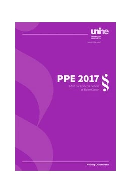 Abbildung von Bohnet / Carron | PPE 2017 | 1. Auflage | 2017 | beck-shop.de