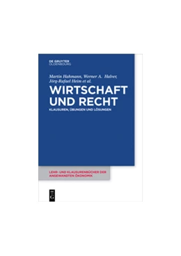 Abbildung von Hahmann / Halver | Wirtschaft und Recht | 1. Auflage | 2017 | beck-shop.de