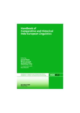 Abbildung von Klein / Joseph | Handbook of Comparative and Historical Indo-European Linguistics | 1. Auflage | 2018 | beck-shop.de