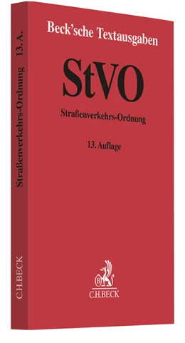 Abbildung von StVO | 13. Auflage | 2018 | beck-shop.de