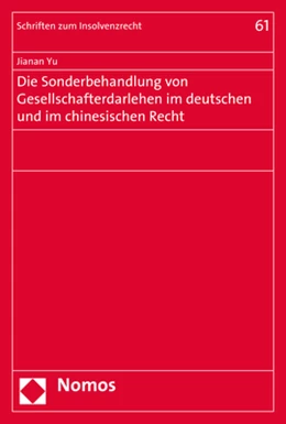 Abbildung von Yu | Die Sonderbehandlung von Gesellschafterdarlehen im deutschen und im chinesischen Recht | 1. Auflage | 2017 | 61 | beck-shop.de
