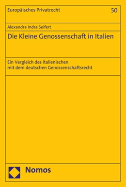 Abbildung von Seifert | Die Kleine Genossenschaft in Italien | 1. Auflage | 2018 | 50 | beck-shop.de