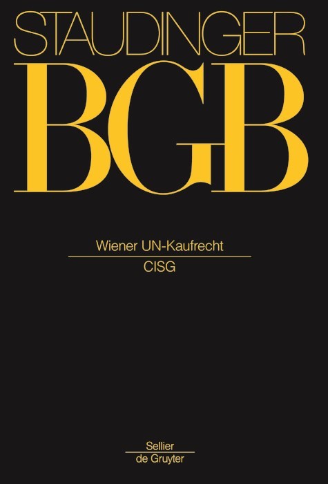 Cover: Magnus / Kaiser, Wiener UN-Kaufrecht (CISG)