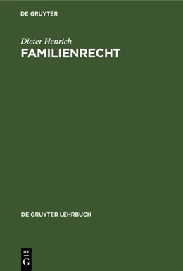 Abbildung von Henrich | Familienrecht | 2. Auflage | 1977 | beck-shop.de