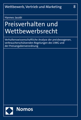 Abbildung von Jacobi | Preisverhalten und Wettbewerbsrecht | 1. Auflage | 2017 | 8 | beck-shop.de