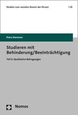 Abbildung von Stemmer | Studieren mit Behinderung/Beeinträchtigung | 1. Auflage | 2017 | 25 | beck-shop.de