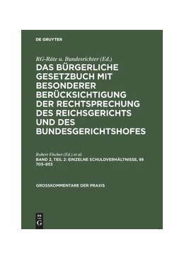 Abbildung von Fischer / Kreft | Einzelne Schuldverhältnisse, §§ 705–853 | 11. Auflage | 1960 | beck-shop.de