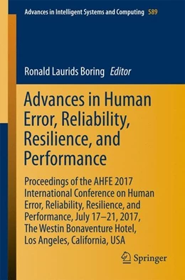 Abbildung von Boring | Advances in Human Error, Reliability, Resilience, and Performance | 1. Auflage | 2017 | beck-shop.de