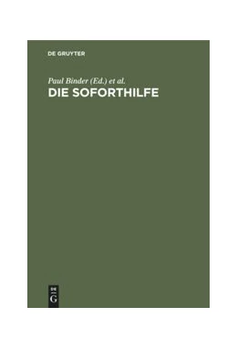 Abbildung von Binder / Drexl | Die Soforthilfe | 1. Auflage | 1949 | beck-shop.de