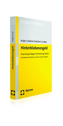 Abbildung von Huber / Kadner Graziano | Hinterbliebenengeld | 1. Auflage | 2018 | beck-shop.de