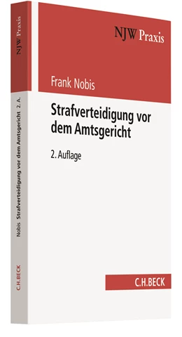Abbildung von Nobis | Strafverteidigung vor dem Amtsgericht | 2. Auflage | 2018 | Band 89 | beck-shop.de