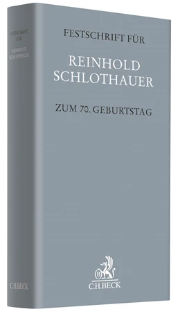 Abbildung von Festschrift für Reinhold Schlothauer zum 70. Geburtstag | 1. Auflage | 2018 | beck-shop.de
