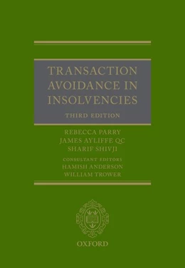 Abbildung von Parry / Anderson | Transaction Avoidance in Insolvencies | 3. Auflage | 2018 | beck-shop.de