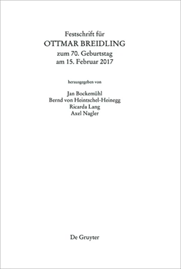 Abbildung von Bockemühl / Heintschel-Heinegg | Festschrift für Ottmar Breidling zum 70. Geburtstag am 15. Februar 2017 | 1. Auflage | 2017 | beck-shop.de