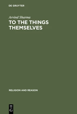 Abbildung von Sharma | To the Things Themselves | 1. Auflage | 2015 | beck-shop.de