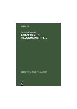 Abbildung von Kienapfel | Strafrecht, Allgemeiner Teil | 4. Auflage | 2015 | beck-shop.de