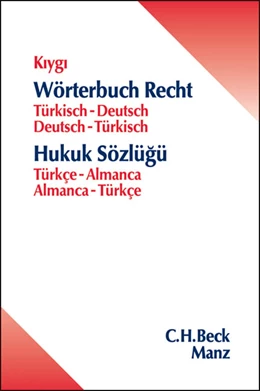 Abbildung von Kiygi | Wörterbuch Recht = Hukuk Sözlügü • Taschenwörterbuch | 1. Auflage | 2009 | beck-shop.de