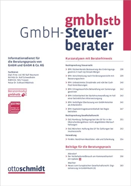 Abbildung von Der GmbH-Steuerberater - gmbhstb | 1. Auflage | 2023 | beck-shop.de