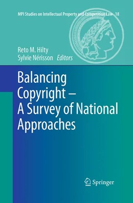 Abbildung von Nérisson / Hilty | Balancing Copyright - A Survey of National Approaches | 1. Auflage | 2016 | beck-shop.de