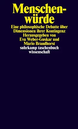 Abbildung von Weber-Guskar / Brandhorst | Menschenwürde | 1. Auflage | 2017 | beck-shop.de