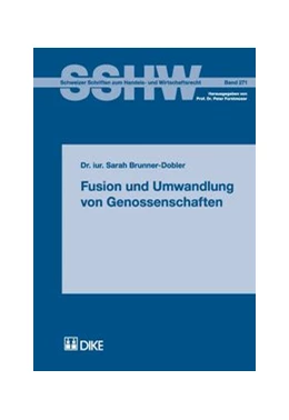 Abbildung von Brunner-Dobler | Fusion und Umwandlung von Genossenschaften | 1. Auflage | 2008 | 271 | beck-shop.de