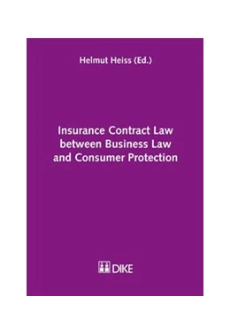 Abbildung von Heiss | Insurance Contract Law between Business Law and Consumer Protection | 1. Auflage | 2012 | beck-shop.de