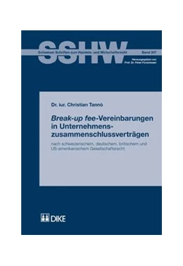 Abbildung von Tannò | Break-up fee-Vereinbarungen in Unternehmenszusammenschlussverträgen | 1. Auflage | 2012 | 307 | beck-shop.de