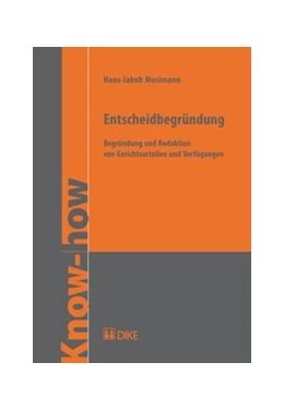 Abbildung von Mosimann | Entscheidbegründung | 1. Auflage | 2013 | beck-shop.de