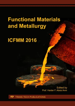 Abbildung von Abdul Amir | Functional Materials and Metallurgy | 1. Auflage | 2017 | Volume 263 | beck-shop.de