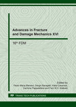 Abbildung von Mariano / Baragetti | Advances in Fracture and Damage Mechanics XVI | 1. Auflage | 2017 | beck-shop.de